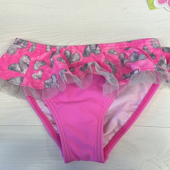 NWT Hula Star Heart Triangle Bikini Kids - Picture 3 of 7